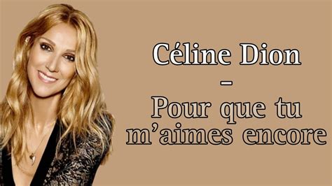 celine dion tu m'aimes encore